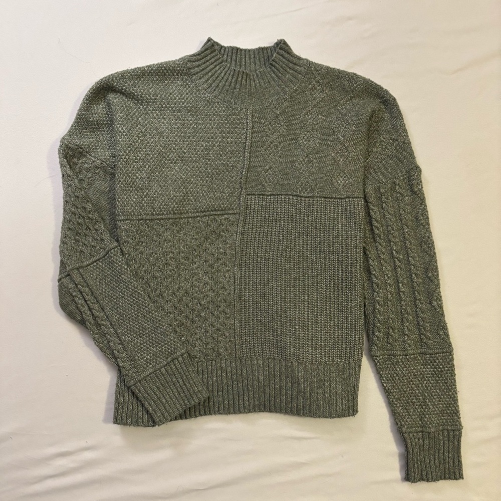 Hippie Rose Green Knit Sweater